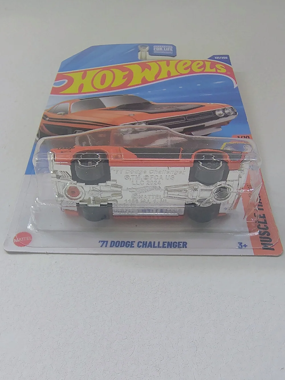 1971 Dodge Challenger Hot Wheels HW Muscle Orange 1/10 Diecast